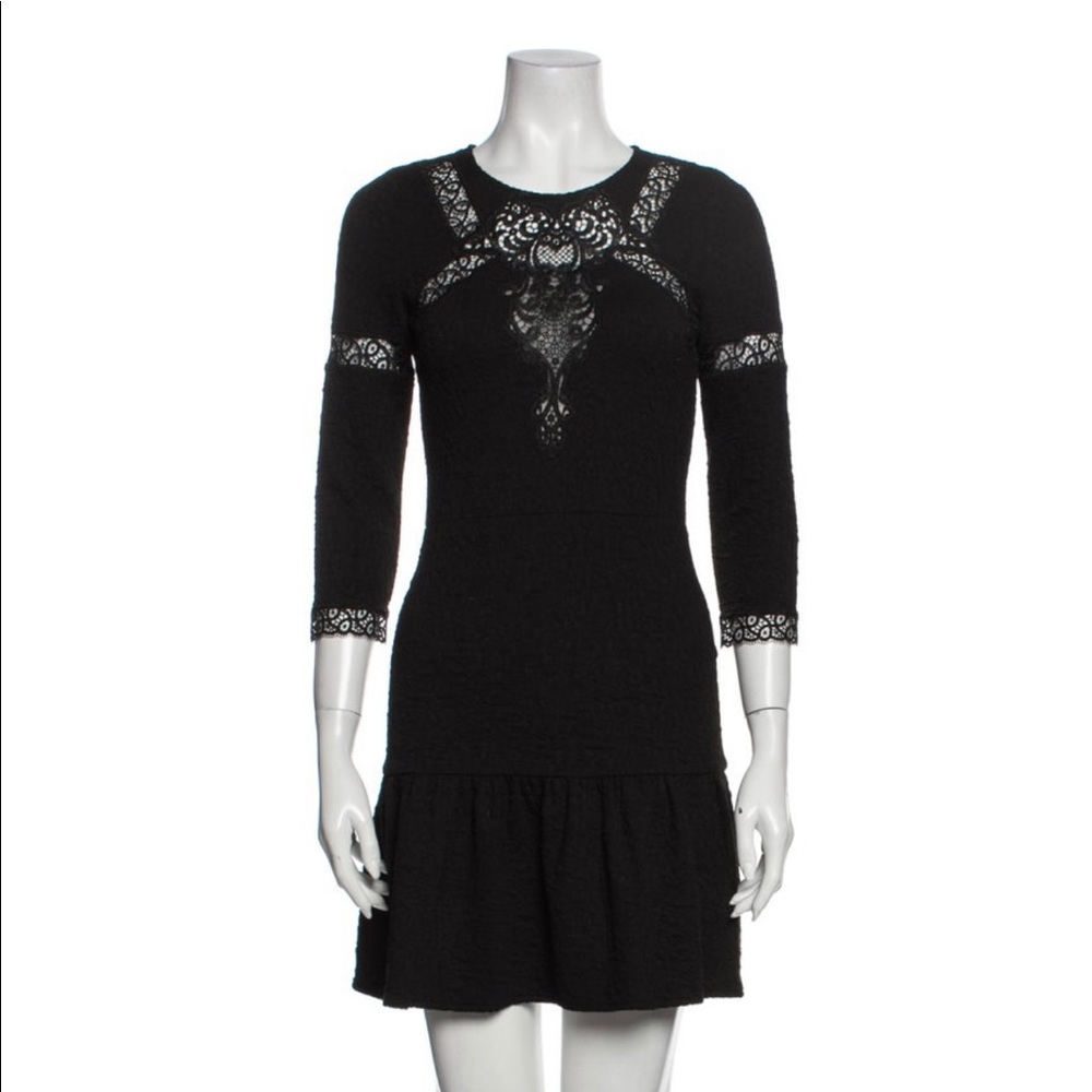 The Kooples XS Black A Line Mini dress